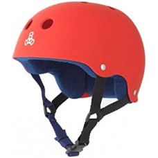 CASCO SKATE TRIPLE8 BRAINSAVER UNITED ROJO